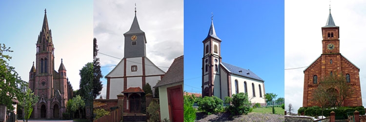 Eglises de Froeschwiller, Mattstall, Nehwiller et Langensoultzbach